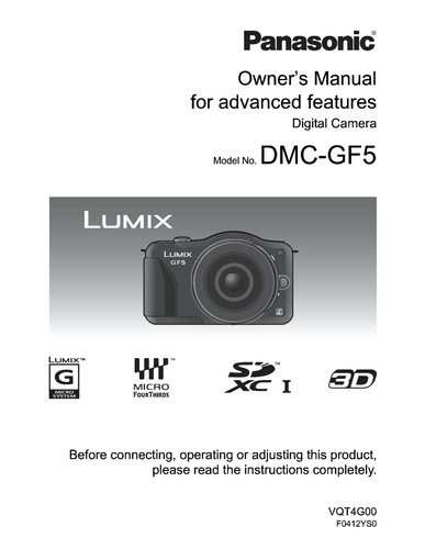 Panasonic dmc gf5 - panasonic, manuale