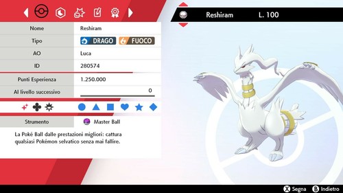 Reshiram ultra shiny - shiny, +