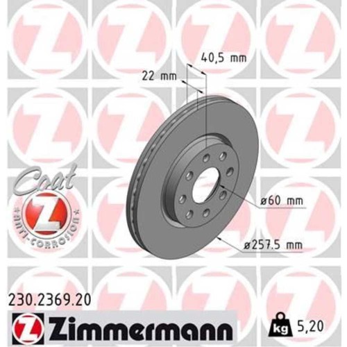 Zimmermann disco freno - disco,