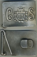 FIBBIA PER CINTURA ESERCITO FRANCHISTA GUERRA DI SPAGNA - SOTTUFFICIALI E TRUPPA