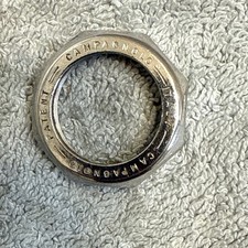 Dado Bloccaggio Cuffia Campagnolo Record Vintage Acciaio Filettatura Italiana 25,4x24F [ssg]