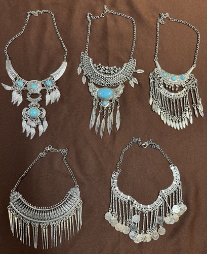 Collana dichiarazione turchese