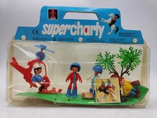 Super Charly Giftset Dulcop Vintage Elicottero Figure Supercharly