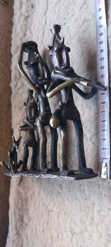 Bronze africain famille dogon - bronze,