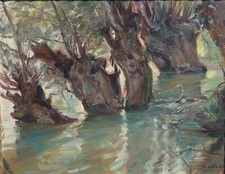 Leo Adler, Weiden im Wasser