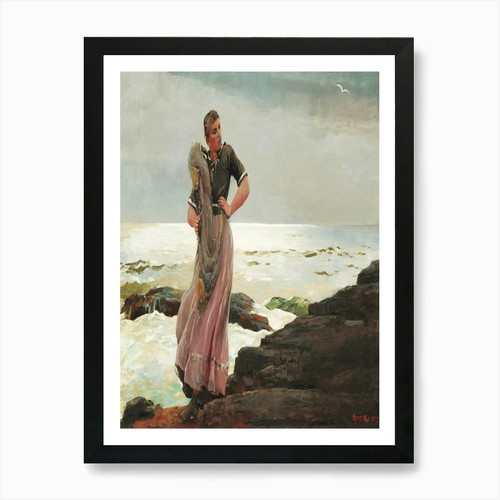 Stampa artistica donna - al, mare