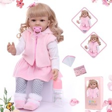 Realistiche Bambole Reborn -24 pollici Reborn Femmina Originale Silicone