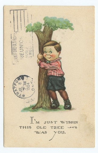 Cartolina fumetto bambino