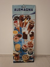 Insegna Tabella Listino Prezzi Bar Gelati ALEMAGNA anni 80
