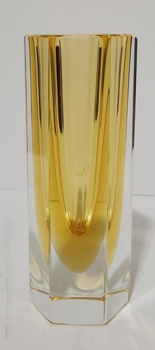 Vaso vetro sfaccettato - 5",