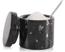 Marble Salt Cellar with Lid