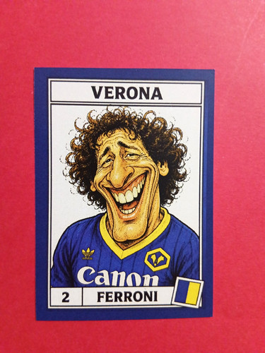 Figurina caricatura calciatori - figurina,