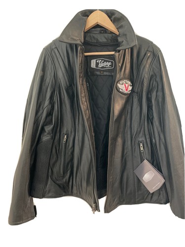 Giacca pelle moto victory - pelle,