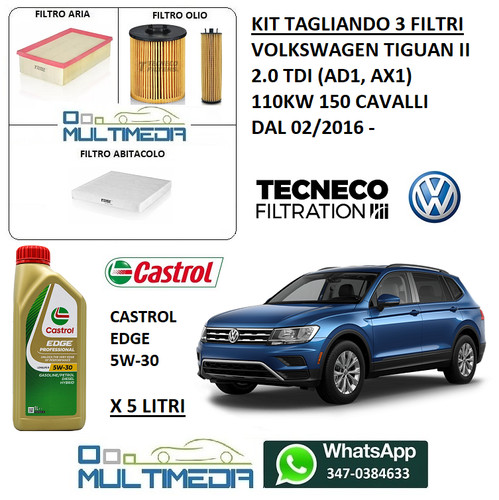 Kit tagliando filtri olio - 3,