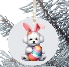 Bichon Frise Appeso Bauble