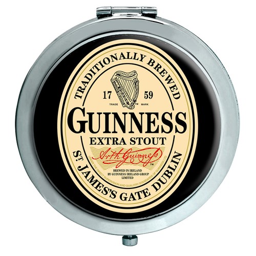 Guinness compact mirror - guinness,