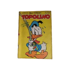 Topolino n° 3 originale ed.mondadori 1949 Con Bollino Privo Di Restauri
