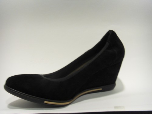 Nero scarpa con zeppa - 01,