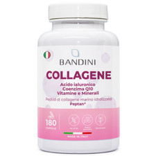 Bandini® Collagene e Acido Ialuronico 180 Capsule Pelle, Articolazioni e Capelli