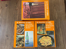 2 volumi -IL PIATTO D'ORO E VINI ITALIANO DOC - EDIZ. DI MARCO 1988--RILEGATI
