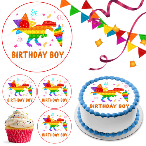 Cake topper pop compleanno - topper,
