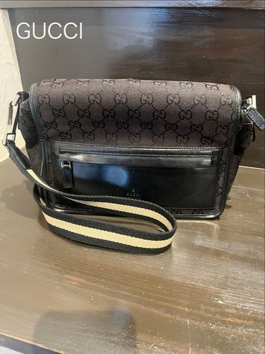 Borsa tracolla gucci tela - a, gg