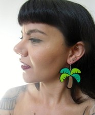 Orecchini Palma Cocco Retro
