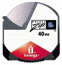 Iomega Pocket Zip Disco da 40 Mb con Custodia in Perfette Condizioni - RARO