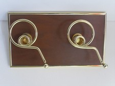 Appendiabiti da ingresso Arredamento Vintage Color ottone Pannello in legno 