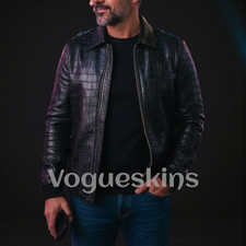 Giubbotto Bomber Uomo Pelle