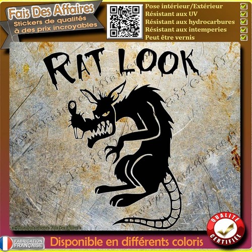 Sticker autocollant rat - sticker,