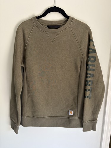 Felpa girocollo carhartt verde - carhartt,