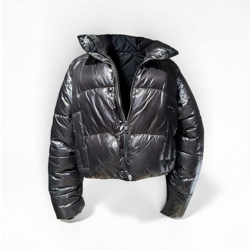 Zara giacca nera lucida