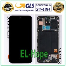 DISPLAY ORIGINALE LCD FRAME SAMSUNG GALAXY A40 SM A405 F TOUCH SCREEN VETRO NERO