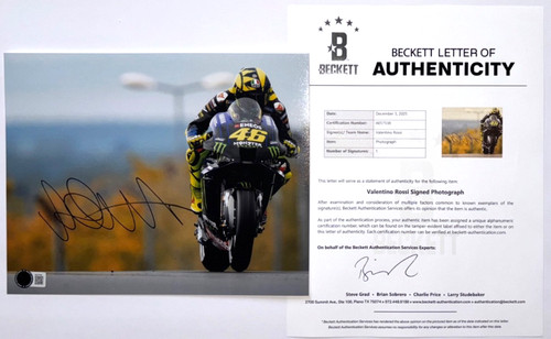 Valentino rossi foto firmata - valentino,