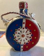 bottiglia vuota whisky / rivestimento esterno  in cuoio 