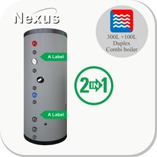 Tampone acciaio inox accumulatore pompa di calore 25 - 1000 litri sospeso