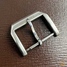 IWC Pilot's  Fibbia Acciaio Steel Buckle 18mm Originale