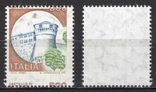 #207 - Repubblica - 500 lire Castelli, 1980 - Nuovo (** MNH) / Varietà