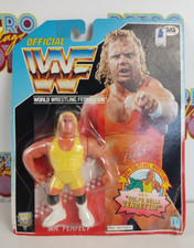 MR. PERFECT WWF WRESTLING 1992 MOC BLUE CARD GIG HASBRO VINTAGE ACTION FIGURE