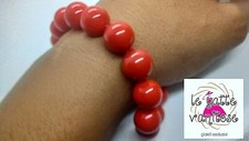 Bracciale colore corallo sfere