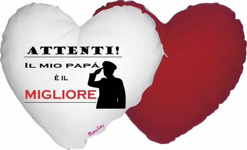 Cuscino forma cuore - forma, scritta