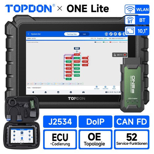 Topdon one lite kfz - 10,1"topdon, obd2