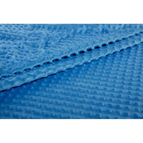 Tessuto peluche minky - peluche, azzurro