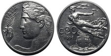 20 centesimi 1908 SPL