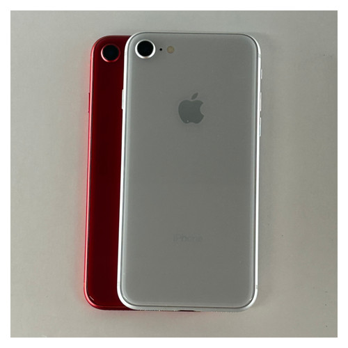 Apple iphone red - apple, red/silver