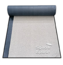 GUAINA AUTOADESIVA BITUMINOSA ARDESIATA BIANCA PER TETTO TETTOIA - ROTOLO 10 MQ