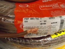 CAVI AL METRO CAVO UNIPOLARE CORDINA FS17 MARRONE SEZIONE 1X10MMQ N07V-K1X10MA F