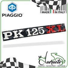 TARGHETTA LATERALE COFANO BAULETTO ANTERIORE SCRITTA VESPA PK 125 XL 1986-1993