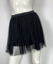 Bershka gonna donna usato tulle nera corta M W28 tg 42 skirt used woman T7221